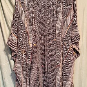 Egolde Multi Colored Knit Sweater/Duster. Heavy & Warm!